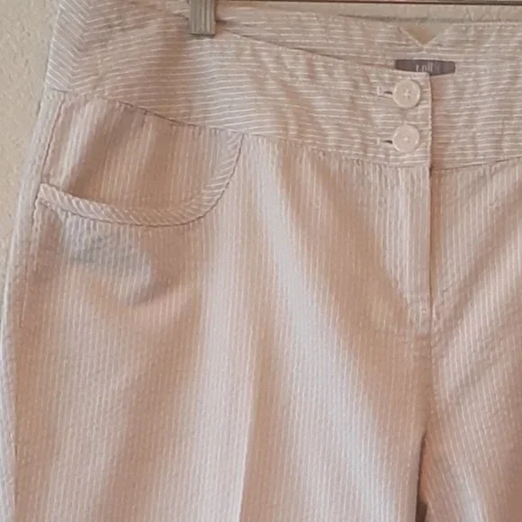 J. Jill Striped Cotton Wide Leg Pants - Picture 11 of 13